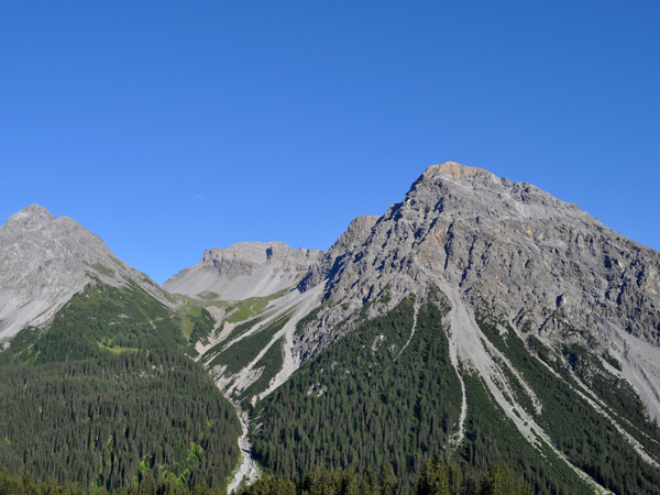 Arosa, at the top of Schanfigg Valley, in Grischun (Graubünden), Southeastern Switzerland, August 2012.