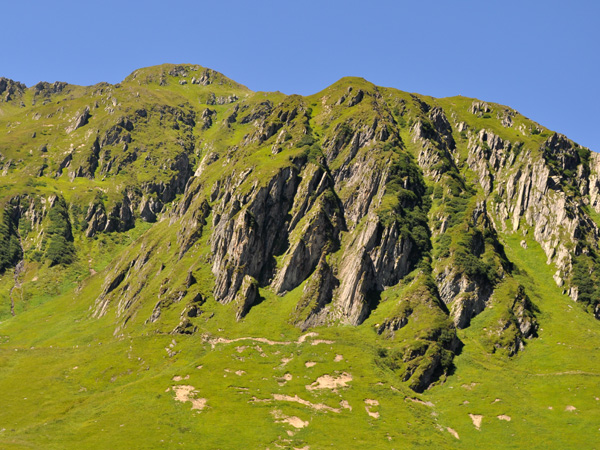 Landscape of Oberalp Pass, August 2012. Paysage du col de l'Oberalp, août 2012.