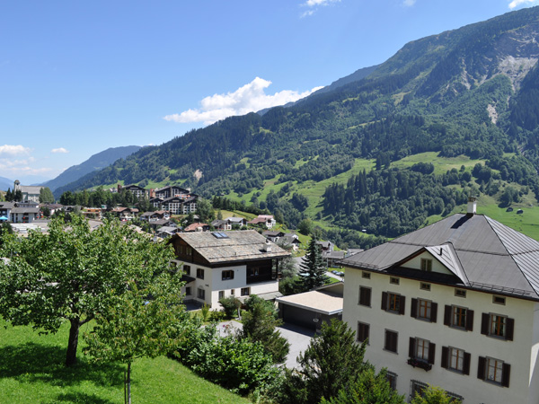 Disentis/Mustér, in Surselva, a Romansh-speaking region of Grischun (Graubünden), in Southeastern Switzerland, August 2012.