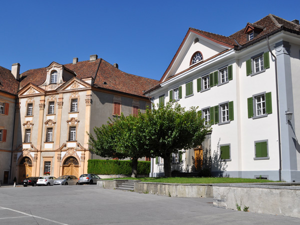 Chur (Coire), capital of Grischun (Graubünden), in Southeastern Switzerland, August 2012.