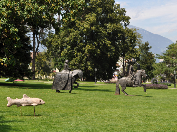 Bad Ragaz, at the Southern end of Canton of St. Gallen, August 2012.