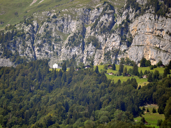 Over Walensee, on the slopes of the Churfirsten mountain range, Canton of St. Gallen, August 2012.