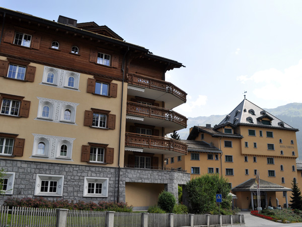 Klosters, near Davos, in Grischun (Graubünden), Southeastern Switzerland, August 2012.