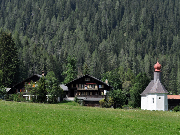 Davos, in Grischun (Graubünden), Southeastern Switzerland, August 2012.