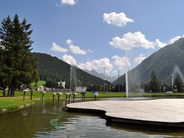 Davos, in Grischun (Graubünden), Southeastern Switzerland, August 2012.
