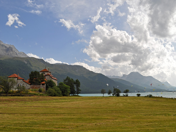 Silvaplana, in Upper Engadin, Grischun (Graubünden), August 2012.