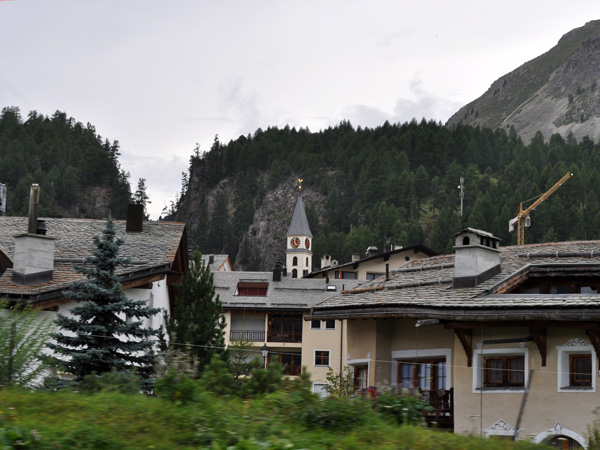 Silvaplana, in Upper Engadin, Grischun (Graubünden), August 2012.