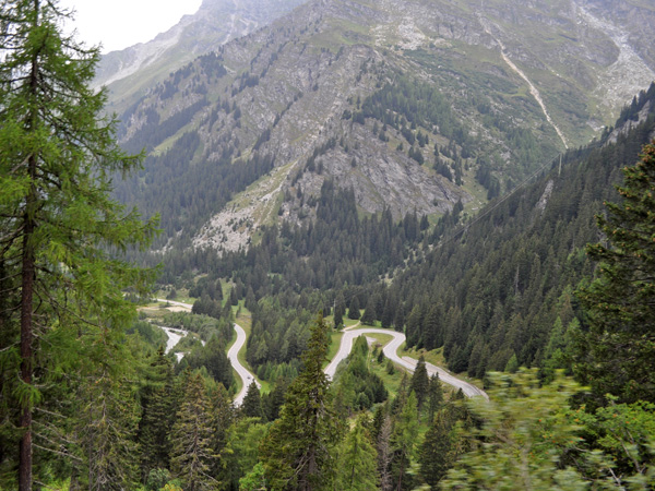 Val Bregaglia, down the Maloja Pass, Grischun (Graubünden), August 2012.