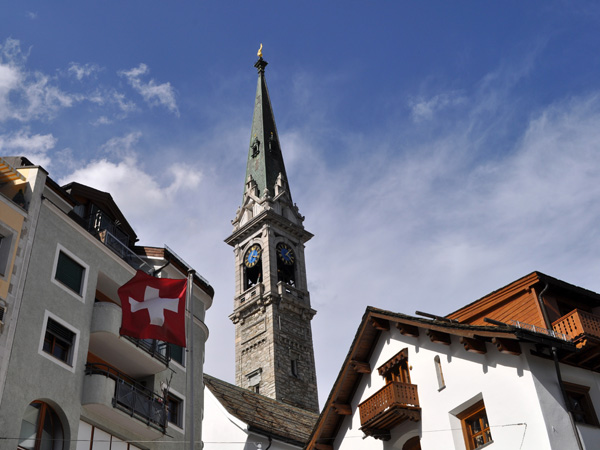 St. Moritz, in Upper Engadin, Grischun (Graubünden), August 2012.