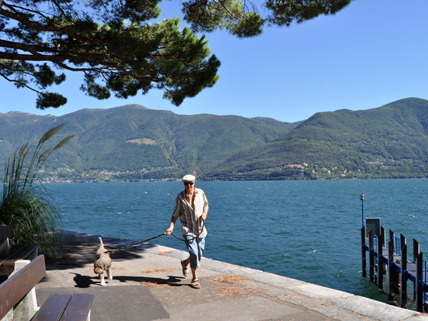 Brissago, in Ticino (Tessin), on the shores of Lago Maggiore, August 2012.