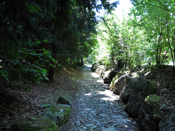 The legend of William Tell: Hohle Gasse (Hollow Way - Chemin Creux), Küssnacht am Rigi, Central Switzerland, August 2012.