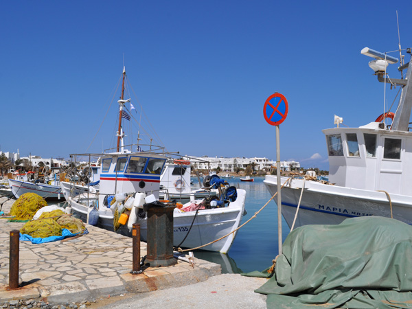 Au port d'Antiparos, Cyclades, avril 2013.