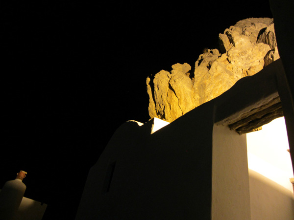 Chora, Amorgos (Cyclades), août 2013.