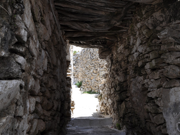 Chora, Amorgos (Cyclades), août 2013.