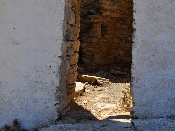 Chora, Amorgos (Cyclades), août 2013.