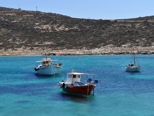 Kalotaritissa Bay, Amorgos (Cyclades), août 2013.