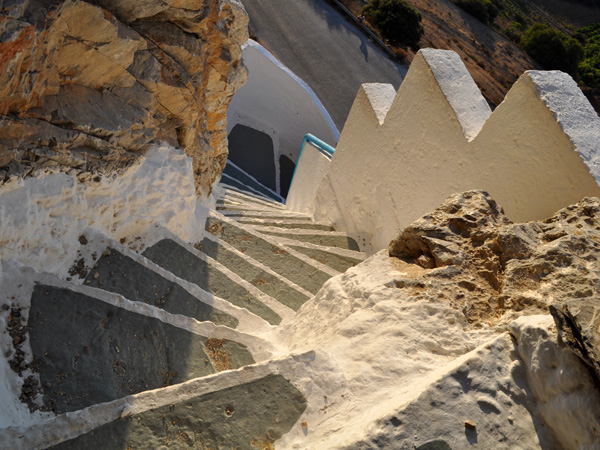 Chapelle d'Aghia Triadha, à Lagadha, Amorgos (Cyclades), août 2013.