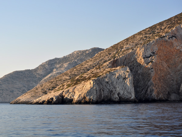 L'île déserte de Kéros, près des Koufonissia (Petites Cyclades), août 2013.