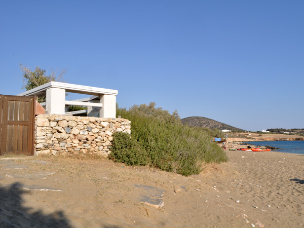 Plage de Faragas, au sud de l'île. Paros, septembre 2013.