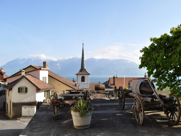 Riex, village vigneron de Lavaux, mai 2014.