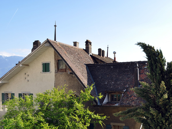 Treytorrens-en-Dézaley, hameau vigneron de Lavaux, mai 2014.