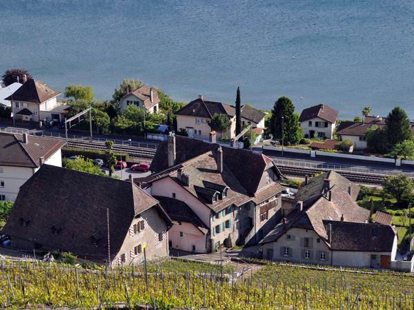Villette, village vigneron de Lavaux, mai 2014.
