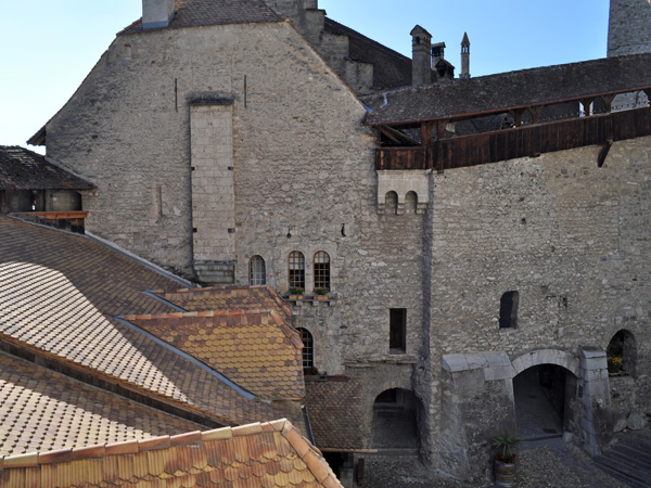 Château de Chillon (Chillon Castle), Veytaux (east of Montreux), June 2014.