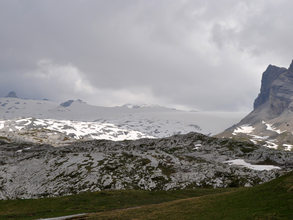 Sanetsch mountain pass area, June 2014. Road and restaurants open only from June till September.