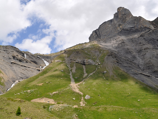 Sanetsch mountain pass area, June 2014. Road and restaurants open only from June till September.
